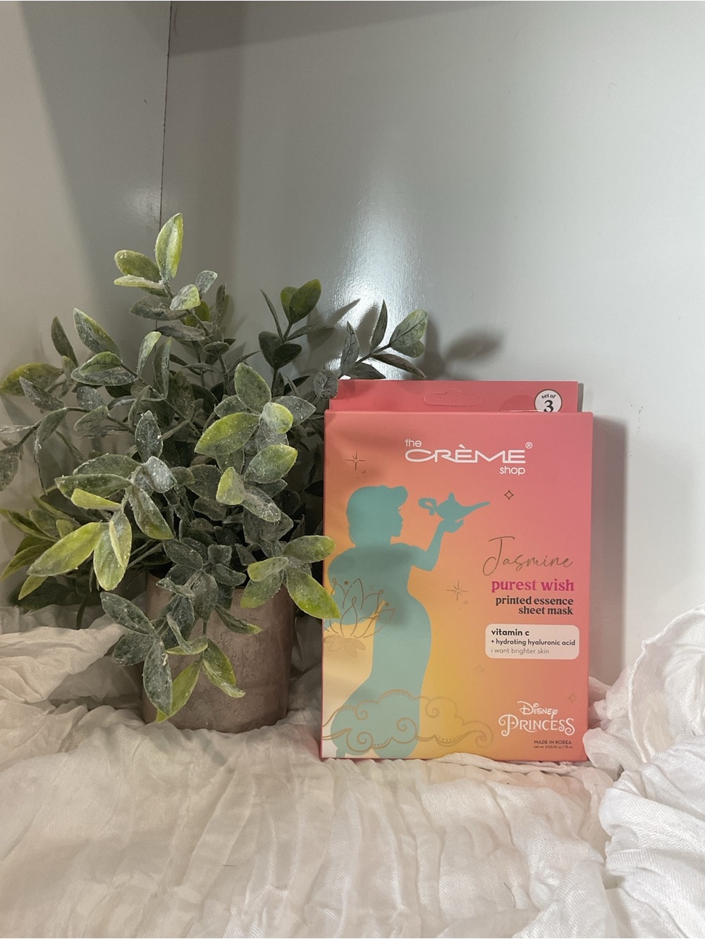 The Crème Shop x Disney Jasmine Purest Wish Sheet Mask Set of 3